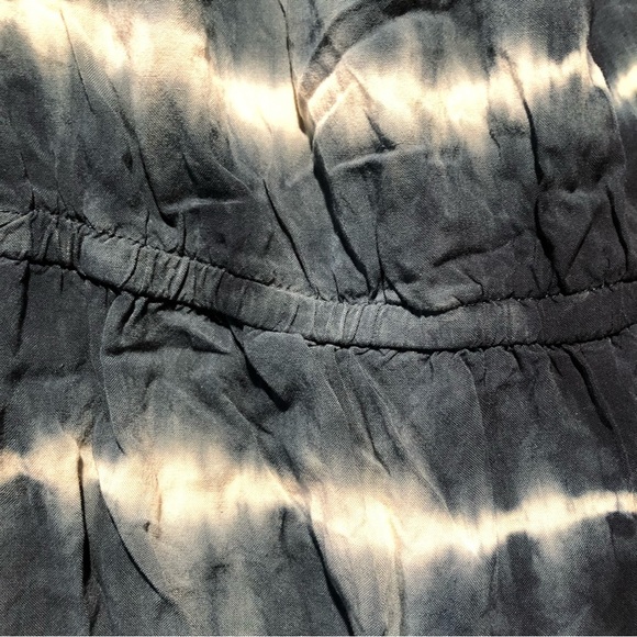 Aeropostale off the shoulder tie dye midnight blue elastic waist and shoulder L - Picture 6 of 8